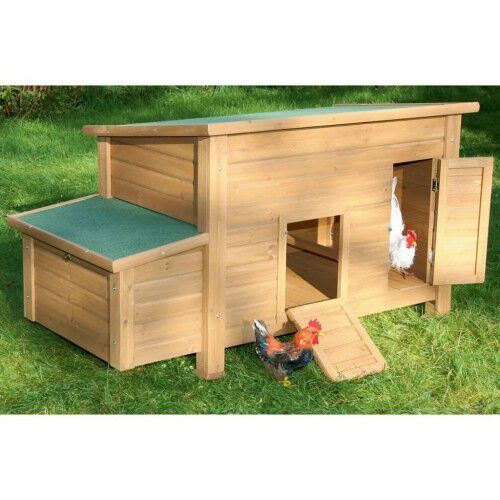 Gallinero Florentina de madera color Marr&oacute;n, , large Imagen numero 1