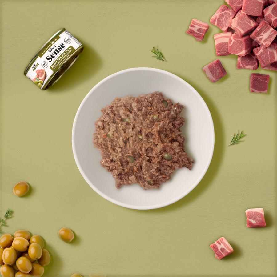 12 Latas x 70 g Dibaq Sense Lata Esterilizado Cerdo Ib&eacute;rico para gatos, , large Imagen numero 3