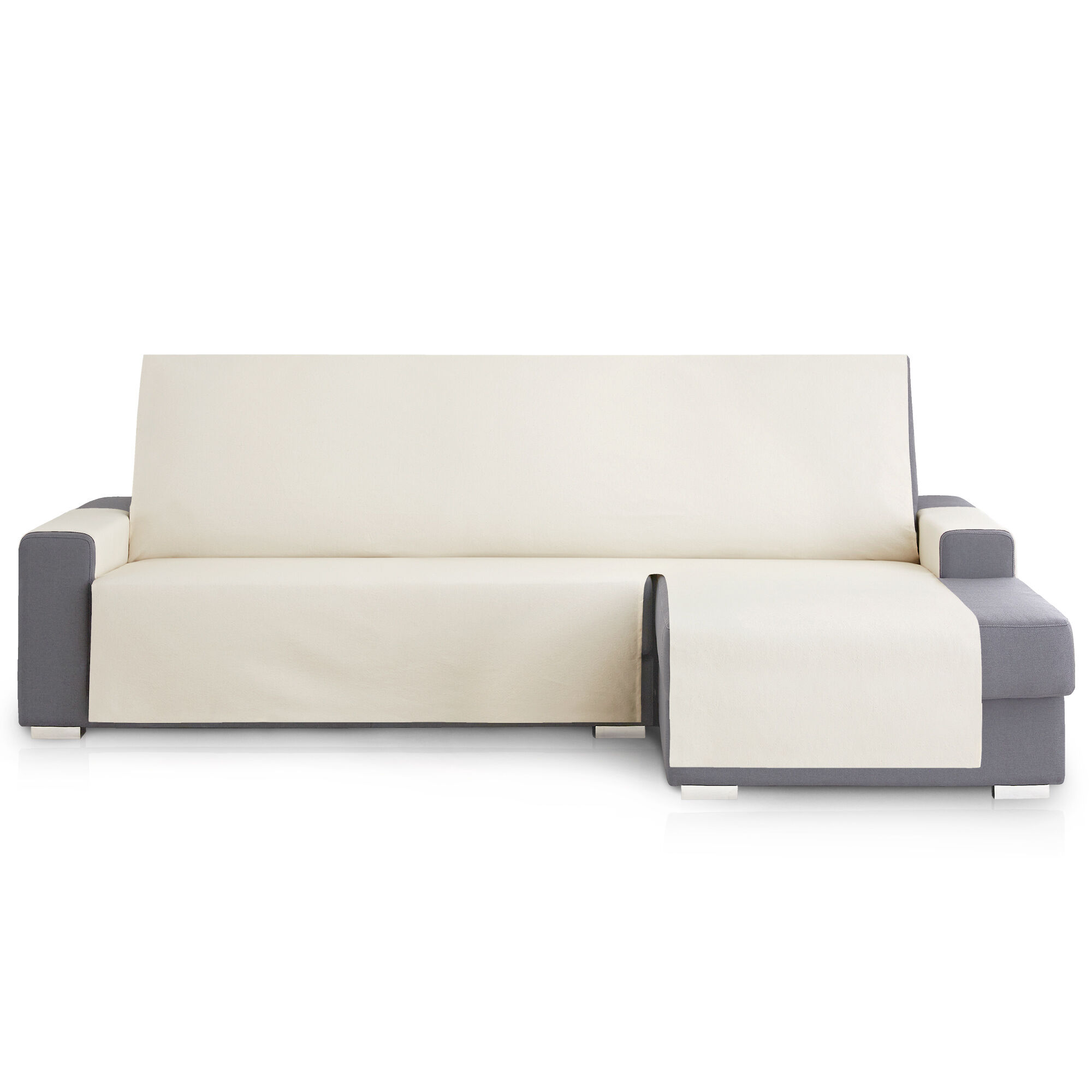 Protector Cubresofa Sofa Chaise Longue Derecha Extra Royale 290 cm. Color Marfil, , large Imagen numero 1