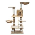 Rascador de felpa gimnasio para gatos color Beige, , large image number null