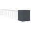 vidaXL Gallinero con corral acero galvanizado gris 165x863x181 cm, , large indicador imagen numero 8