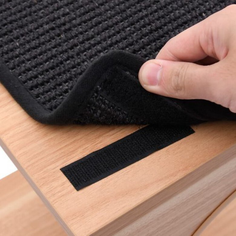 Poste rascador para gatos con alfombra de sisal color Negro, , large image number null