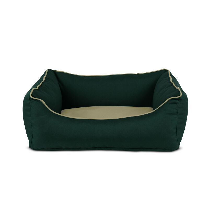 Gauty Cama para Perros y Gatos  Tela Impermeable - Verde y beige, , large Imagen numero 1