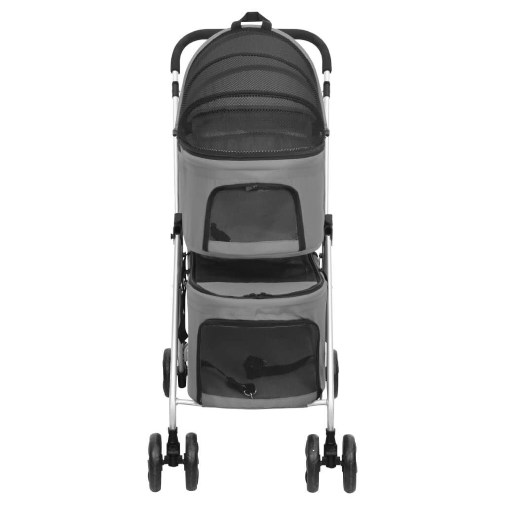 Vidaxl cochechito gris para perros thumbnail