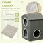 PawHut Casa para Gatos Gris, , large indicador imagen numero 5