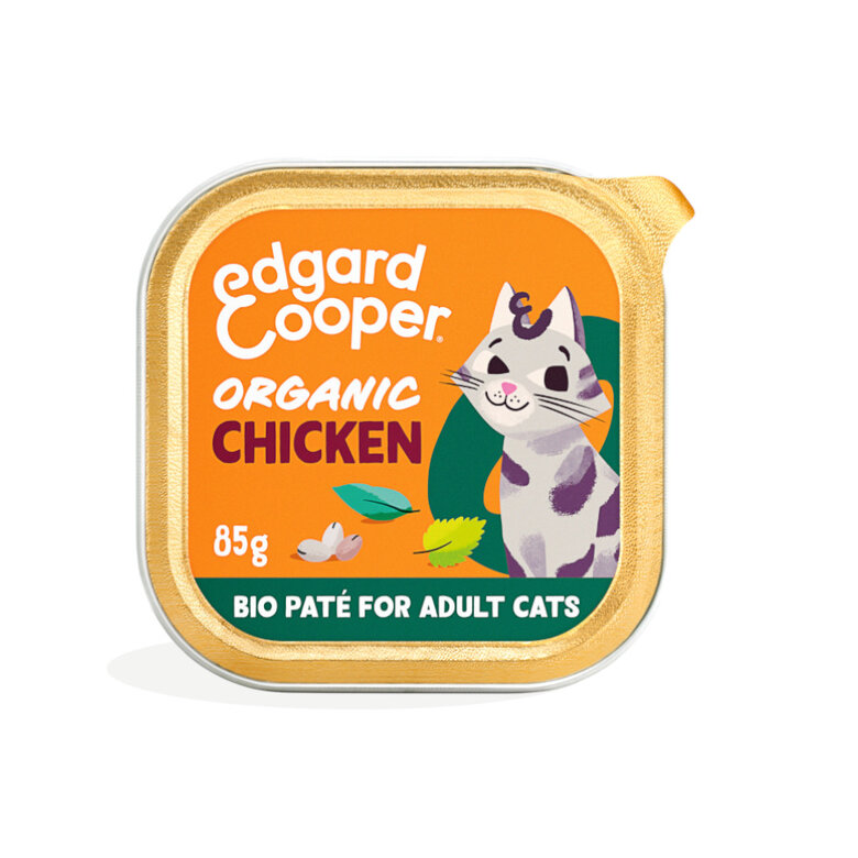 85 g Edgard & Cooper Adult Pollo Ecológico en Paté tarrina para gatos