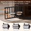 COSTWAY Jaula Esquinera para Perros Que Ahorra Espacio, Mueble Esquinera para Peque&ntilde;os Mascotas con Marco Met&aacute;lico, Estante para Comederos Ajustable 3 Niveles, Mesa Auxiliar Interior, 90 x 55 x 60 cm, , large indicador imagen numero 3