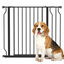 PawHut Barrera de Seguridad Extensible Barrera para Mascotas con 3 Extensiones Montaje a Presión Doble Bloqueo para Puerta Pasillo Escalera 75-145x76 cm Negro, , large indicador imagen numero 11