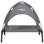 vidaXL Cama para perros con dosel antracita tela oxford y acero, , large indicador imagen numero 3