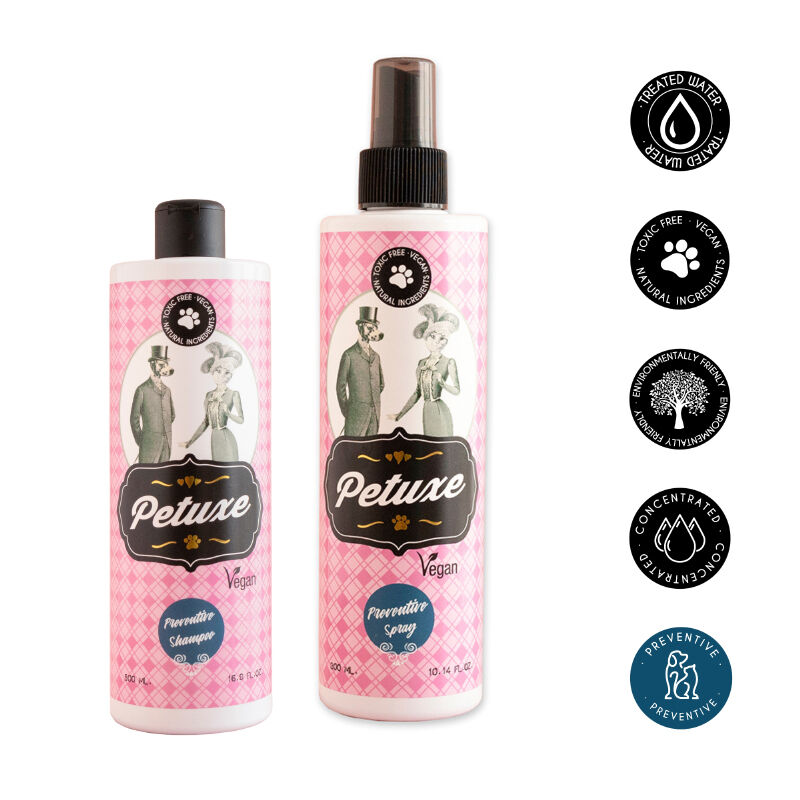 Petuxe pack champ&uacute; y spray preventivo para todas las razas (perros y gatos), , large Imagen numero 2