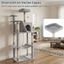 COSTWAY &Aacute;rbol Rascador para Gatos 158 CM, Torre Multinivel con 2 Cuevas Grandes,Hamaca, 3 Postes Rascadores de Sisal, Rampa y Bola Colgante, Torre Rascador de Felpa para Gatos (Gris Claro), , large indicador imagen numero 4