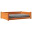 vidaXL Cama para perros madera de pino marrón cera 105,5x75,5x28 cm, , large indicador imagen numero 3