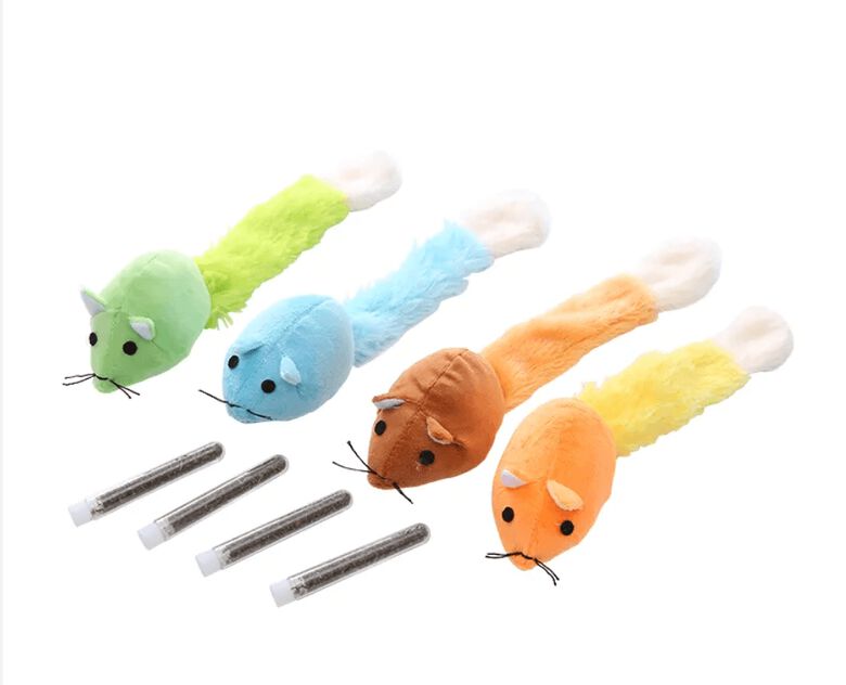 Fpets Juguete naranja con hierba gatera para ratones thumbnail