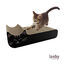 Leeby Kira tabla rascador de cartón negro para gatos, , large indicador imagen numero 2