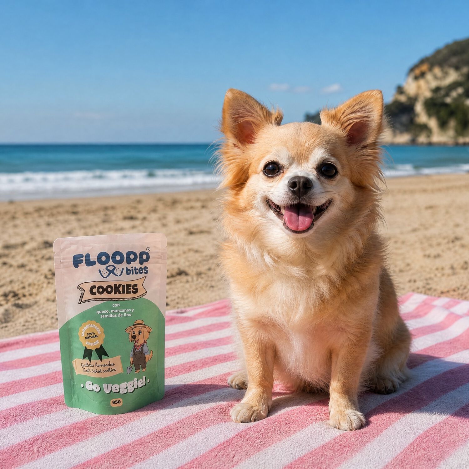 Floopp Bites Galletas Naturales para Perros &ndash; Pack 5 x 95 g, , large Imagen numero 2