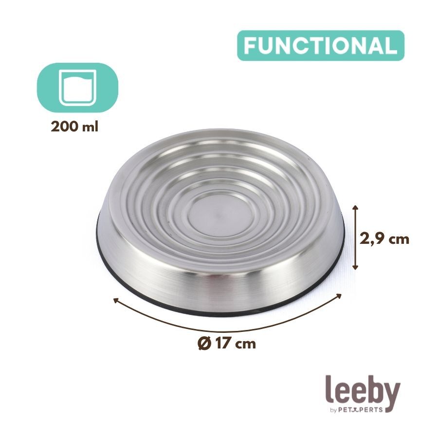Leeby Comedero Acero Inoxidable para gatos, , large Imagen numero 4