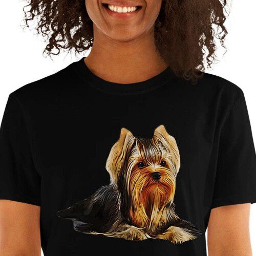 Mascochula camiseta mujer personalizada con tu mascota negra thumbnail