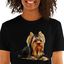Mascochula camiseta mujer personalizada con tu mascota negra, , large indicador imagen numero 1