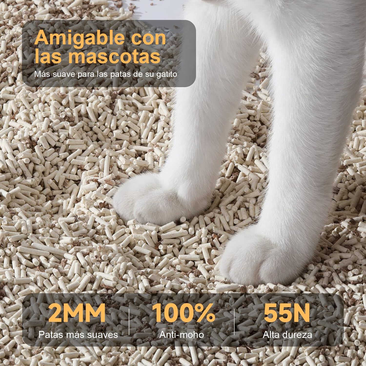 Arena de Tofu para Gatos (Madera de Manzana y Tofu), , large Imagen numero 5