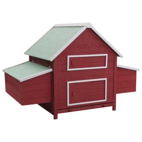 Gallinero de madera para gallinas color Rojo, , large Imagen numero 1