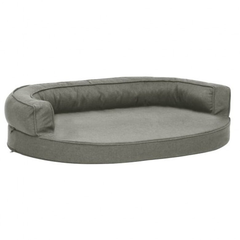Vidaxl colchón de cama ergonómico gris para perros, , large image number null