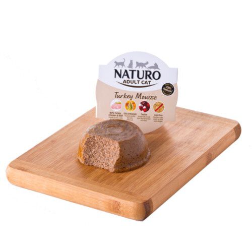 85 g Naturo Adult Pavo tarrina en mousse para gatos., , large Imagen numero 1