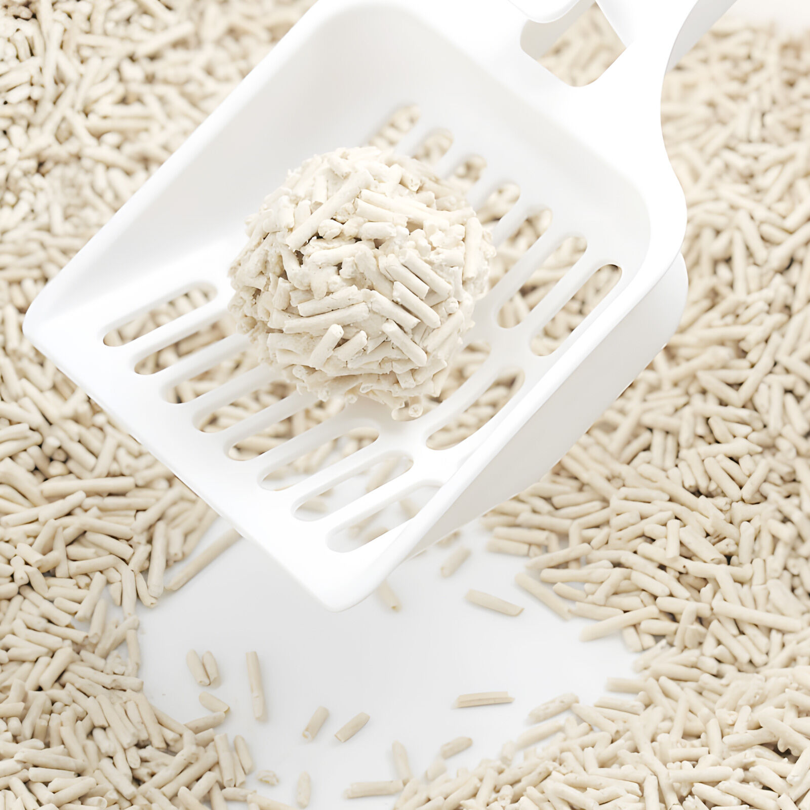 Nobleza - Arena de Tofu para Gatos 10kg (8x2.5kg) - Aglomerante Natural, Sin Polvo, Control de Olores y Desechable en el Inodoro, , large Imagen numero 3