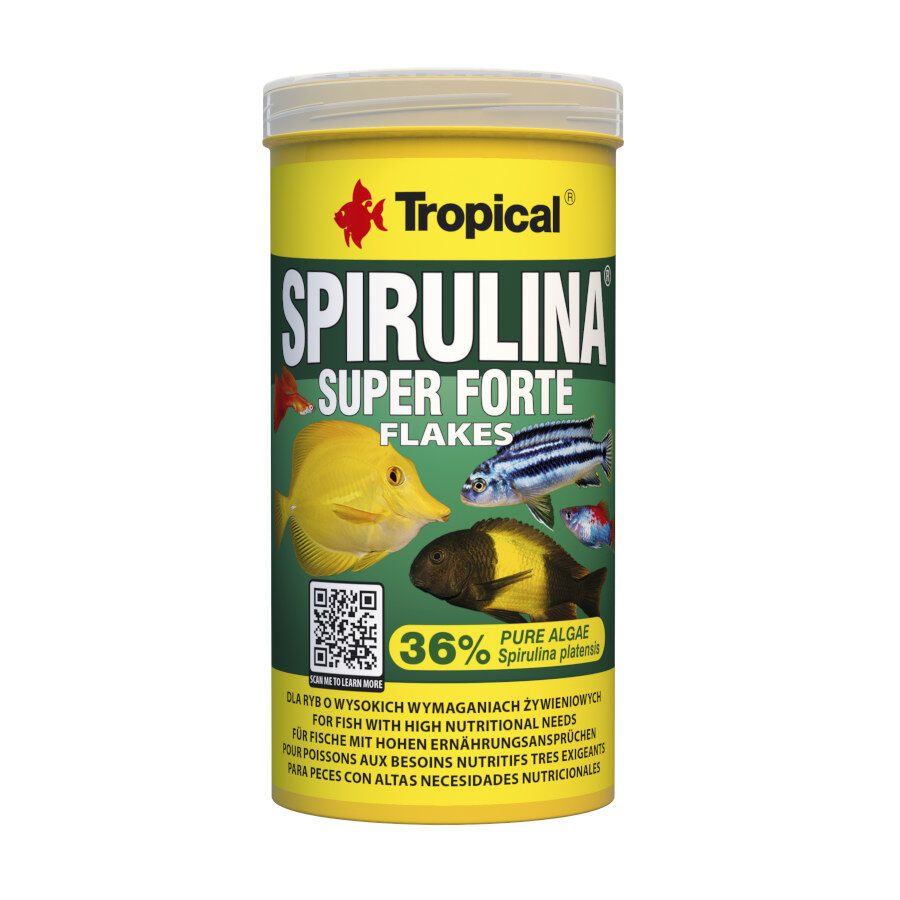 Tropical Super Spirulina Forte Flakes alimento para peces
