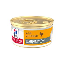 Hill's Science Plan Mature Sterilised Mousse de Pollo para gatos
