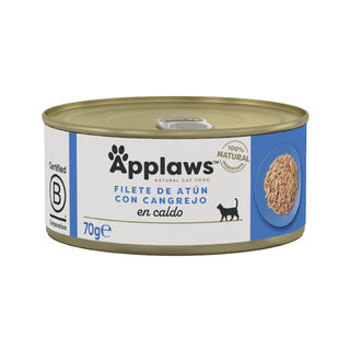 Applaws Atún y Cangrejo lata para gatos - Pack