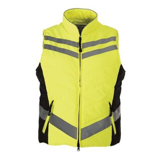 Chaleco acolchado reflectante unisex para jinete color Amarillo