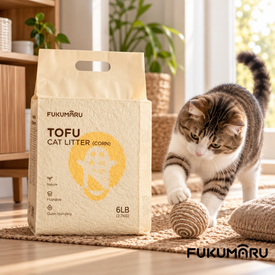 FUKUMARU Arena de Tofu Aglomerante para gatos
