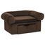 Vidaxl sofá con cajón marrón para perros, , large indicador imagen numero 2