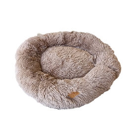 Golden 22k Cama donut caqui para mascotas pequeñas