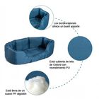 Cama Impermeable PawHut para perros color Azul, , large image number null