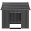 vidaXL Caseta para perros con techo acero galvanizado 83x130x85 cm, , large indicador imagen numero 8
