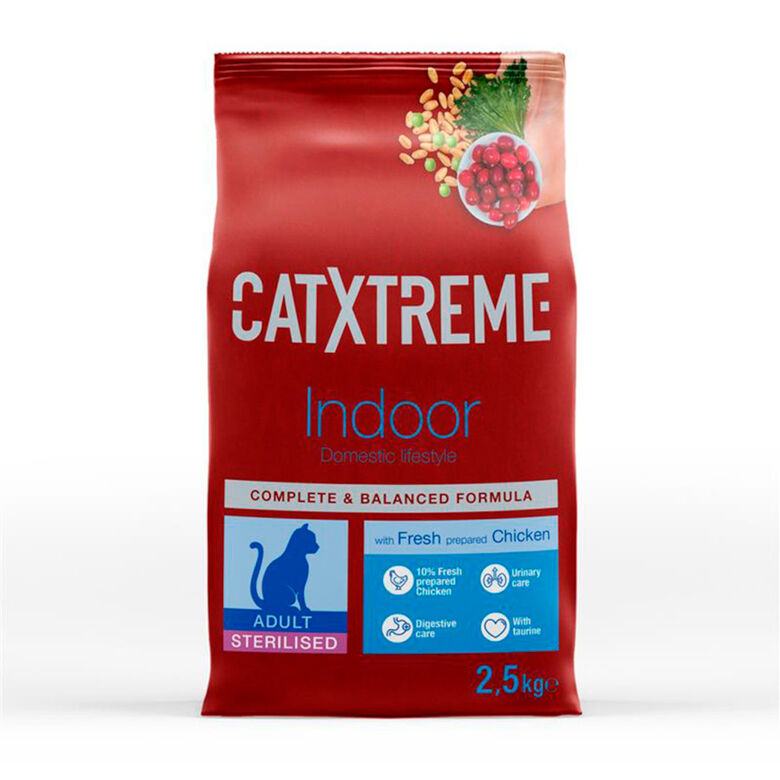 Catxtreme Adult Indoor Sterilised Pollo pienso para gatos thumbnail