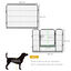 PawHut Parque para Perros de 12 Paneles Parque de Juegos de Bricolaje para Mascotas con 2 Puertas Corralito para Perros para Exterior Interior Acero 80x60 cm Negro, , large indicador imagen numero 3