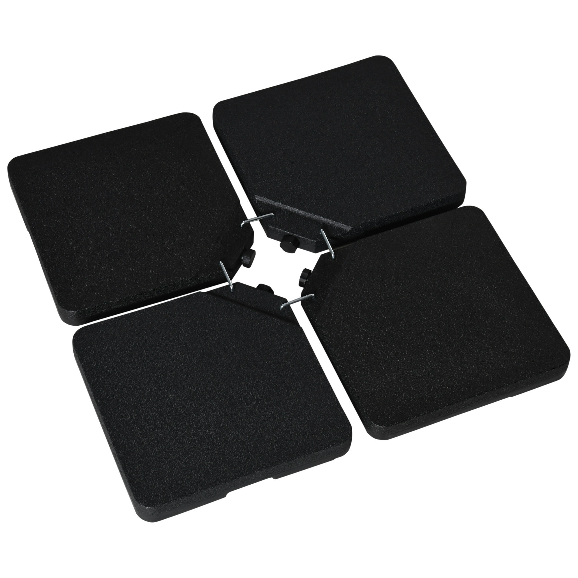 Outsunny Base de Sombrilla Negro, , large Imagen numero 1