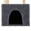 vidaXL Rascador para gatos con postes de sisal gris oscuro 109,5 cm, , large indicador imagen numero 4