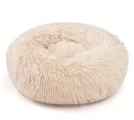 Cama para mascotas beige