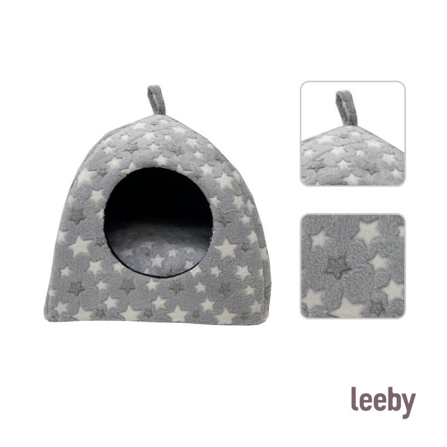 Leeby Cama Igl&uacute; Estrella Gris para gatos, , large Imagen numero 3