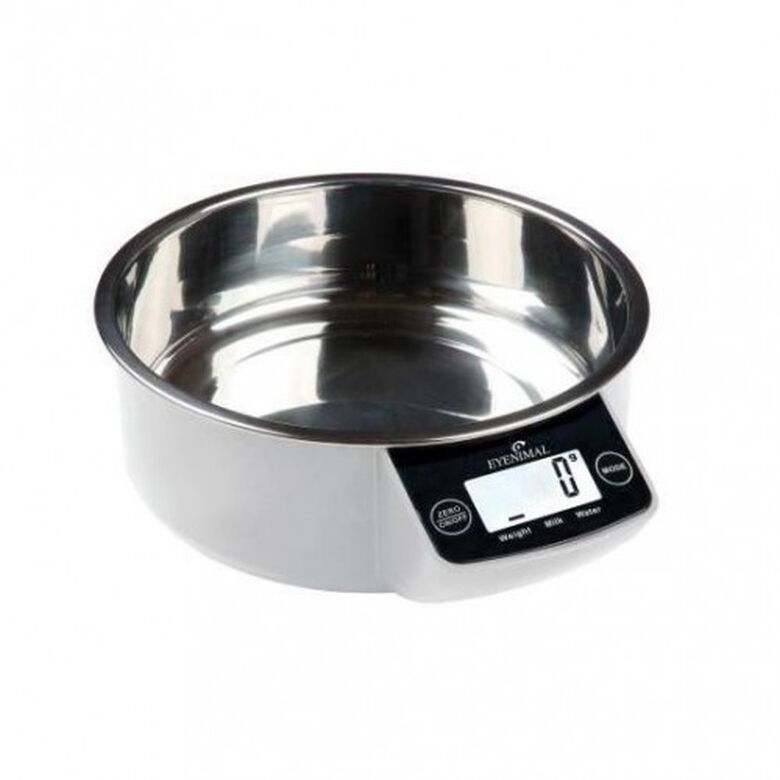 Cuenco con balanza electrónica para mascotas color Blanco thumbnail