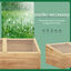 Outsunny Invernadero de Madera Huerto Urbano Vivero Casero con Doble Tapa de Policarbonato Abatible para Cultivo de Plantas Huerto Jardín Terraza Patio Exterior 100x50x36 cm Natural, , large indicador imagen numero 4