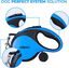 Edipets correa extensible con sistema de frenado azul para perros, , large indicador imagen numero 2