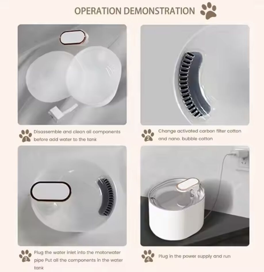 NPET Fuente bebedero automático para mascotas blanco thumbnail