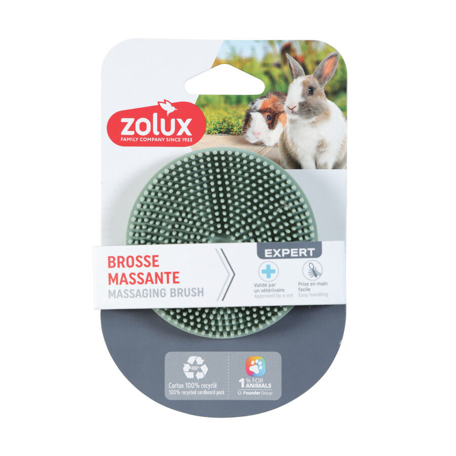 Zolux Cepillo Masajeador de Goma para roedores