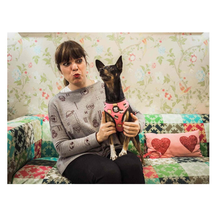 Dukier Dogtella Arnés Reversible Estampado Nutella para perros thumbnail