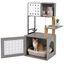 COSTWAY &Aacute;rbol Rascador para Gatos, Torre para Gatos de de M&uacute;ltiples Niveles con Postes Rascadores de Sisal, Condo, Zona de Alimentaci&oacute;n y Bola Colgante y Recinto para Caja de Arena, 117,5 cm (Gris), , large indicador imagen numero 1