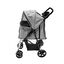 Cochecito Gris tejido Plegable para Mascotas con Cubierta lluvia Carrito Perros Gatos, , large indicador imagen numero 2